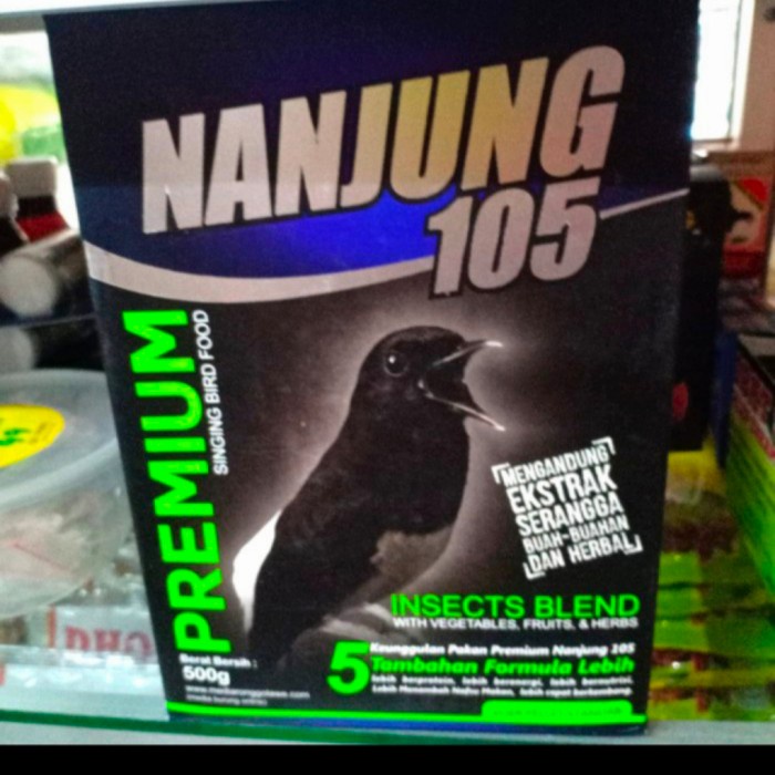 Terlaris Nanjung 105 Premuim/Pakan Makanan Murai,Pur Murai Kwalitas