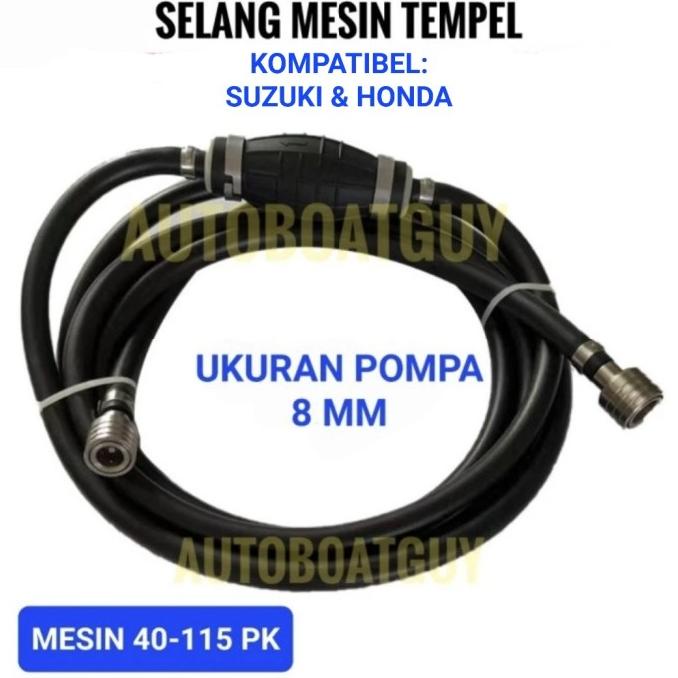 Selang Primer Pompa Bensin Mesin Tempel Primary Tohatsu Suzuki Mariner