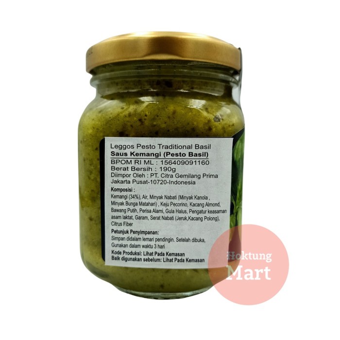 

Leggos Pesto Traditional Basil/Bumbu Pesto 190Gr