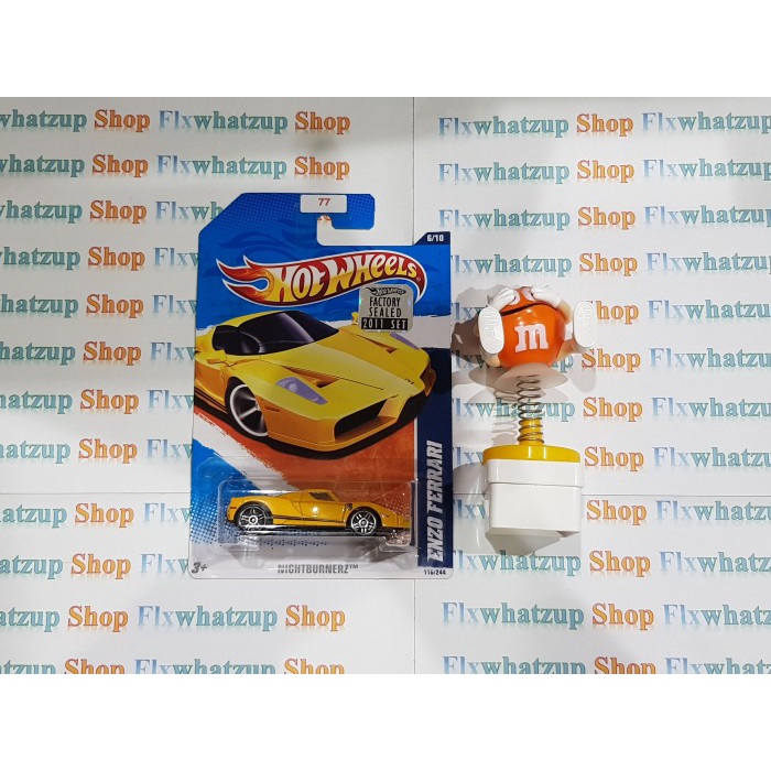 FLASH SALE HOT WHEELS ENZO FERRARI NIGHTBURNERZ FACTORY SEALED YELLOW TERMURAH