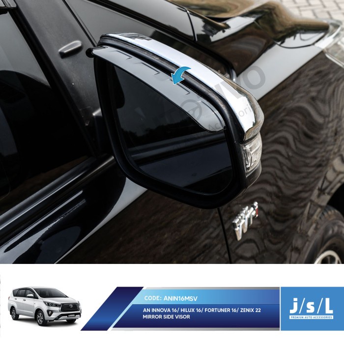 Talang Air Kaca Spion JSL Innova Reborn Side Mirror Visor terpopuler