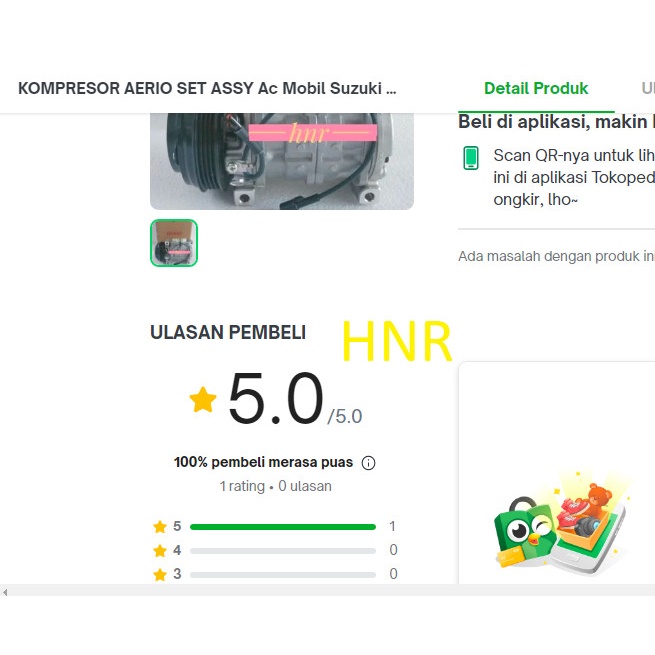 KOMPRESOR AERIO SET ASSY Ac Mobil Suzuki Aerio Original Denso terpopuler