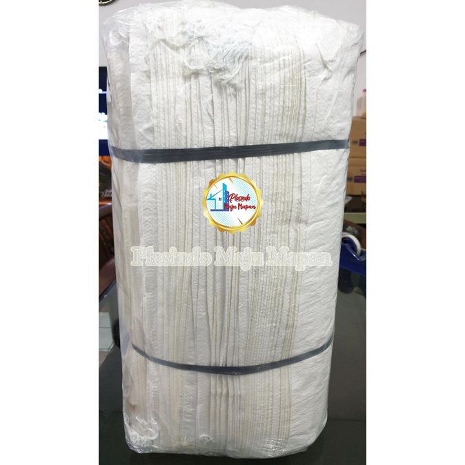 Karung plastik 60 x 100 putih / Karung plastik putih 60cm x 100cm Pack