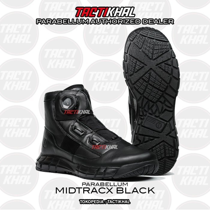Sepatu Parabellum Midtracx Hitam/Black - Original Parabellum Berkualitas