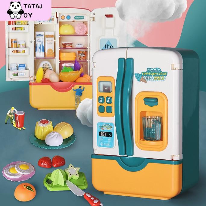 promo Mainan kulkas Mini Ada Uap Asli Mainan Spraying Mist Refrigerator  ready stock