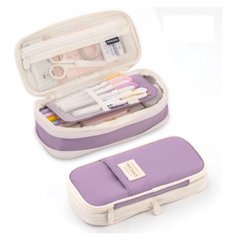 

ANGOO KAWAII PENCIL CASES LARGE CAPACITY PENCIL BAG POUCH HOLDER BOX