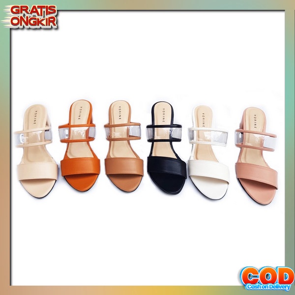 Sepatu Sandal Higheels High Heels Heel Haihils Haihil Hai Hils Hi Kg793 Sandal Block Kaca Ht77 - 37,