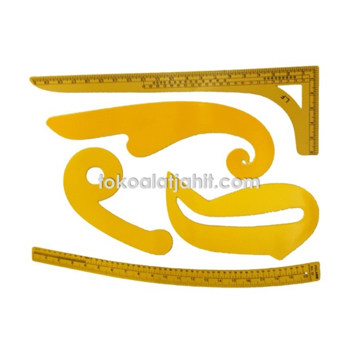 

PENGGARIS JAHIT POLA SET - TAILOR - LENGAN - PINGGUL -SIKU - KURVA