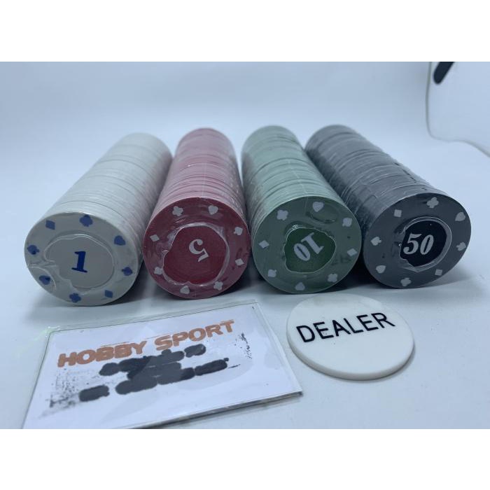 Koin Poker Chips Set / Best Quality Impor Mainan Chip Isi 200 Bagus