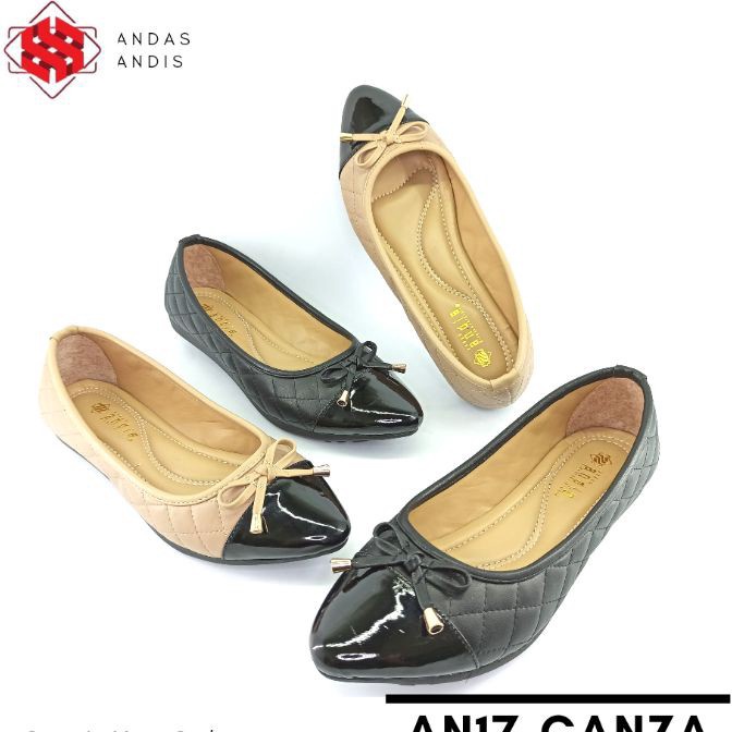 [ID☞.H✮] Sepatu Flat Shoes Wanita Andis AN17paasti.dikirim