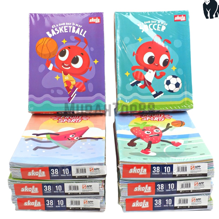 

(LS✯.J☆] Buku Tulis SKOLA 38 Lembar Murah / Buku Sekolah Anak Bergaris Karakter Sidu Sinar Dunia [PER PACK ISI 10 PCS]superr.keren.!