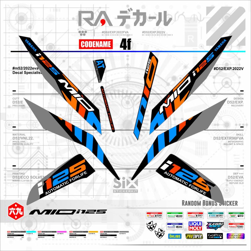 STIKER MIO Z/MIO M3/MIO 125 STRIPING MIO 125