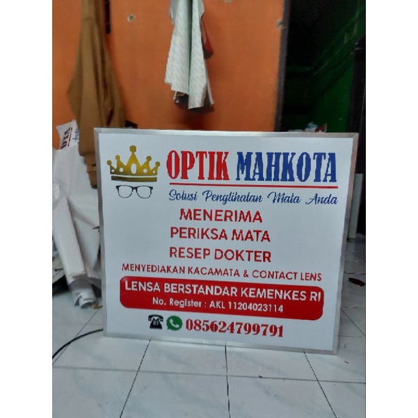 NEON BOX KOTAK UKURAN 120×80 CUSTOM