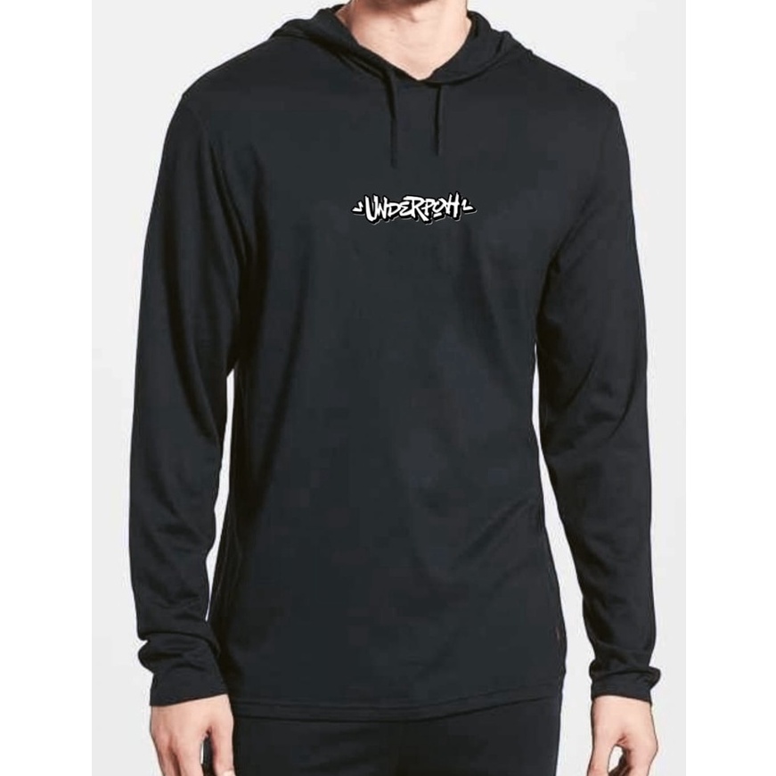 [ITQ ☑✉> kaos hoodie hitam lengan panjang pria dewasa terbaru hoodie distro kekinian/baju hitam leng