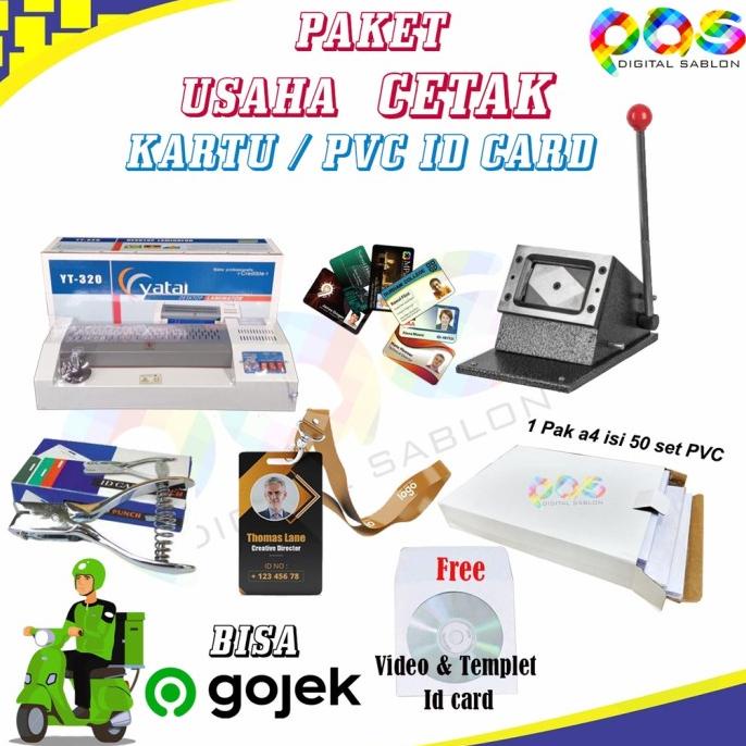

Paket Cetak Id Card Mesin Laminating ,Mesin Potong Plong Pembolong