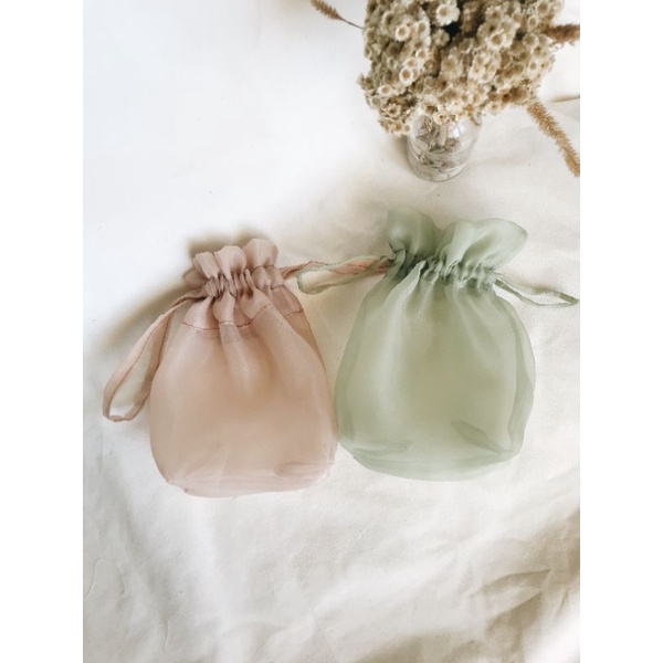 POUCH SERUT MAKEUP/SOUVENIR POUCH/Tas serut organza/POUCH MINI/ pouch /BAG PARCEL SOUVENIR/TAS SERUT