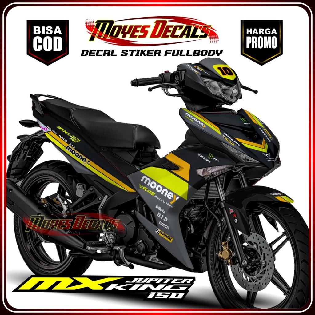 TERBARU Decal MX KING NEW Fullbody Ohlins Racing Cutom Sticker Striping Decal Yamaha MX KING NEW, St