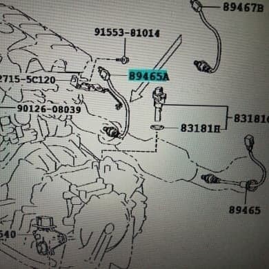 Sensor Oksigen O2 Sensor katalis Yaris New Vios ORIGINAL 89465-52380 terpercaya