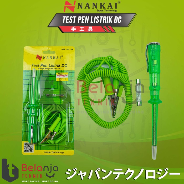 Nankai Obeng Tespen DC Kabel DC Auto Voltage Tester Tespen Aki Testpen keren