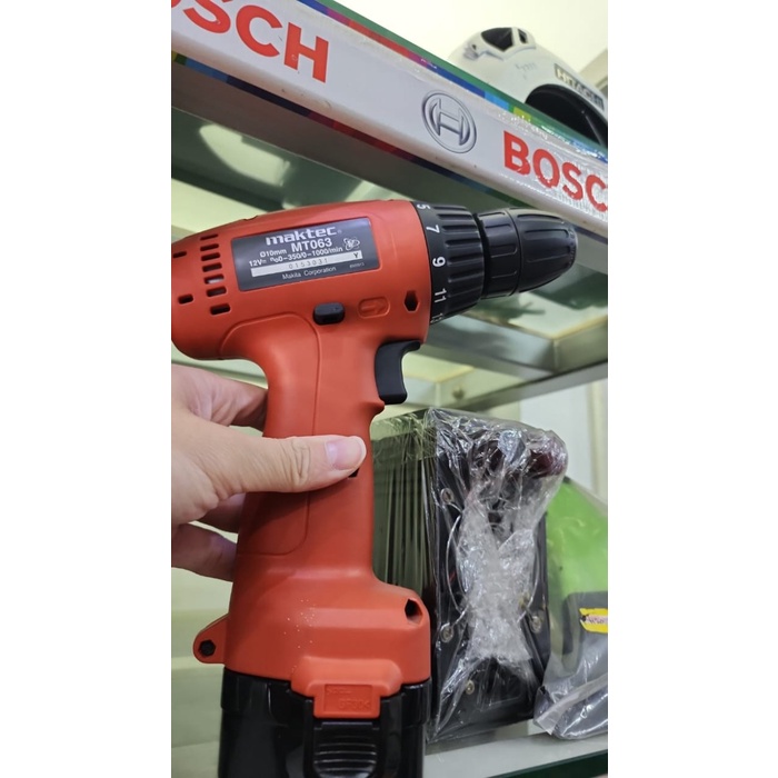 Maktec Mesin Bor Baterai MT063 Cordless Drill Driver MT 063 10 MM 12V keren