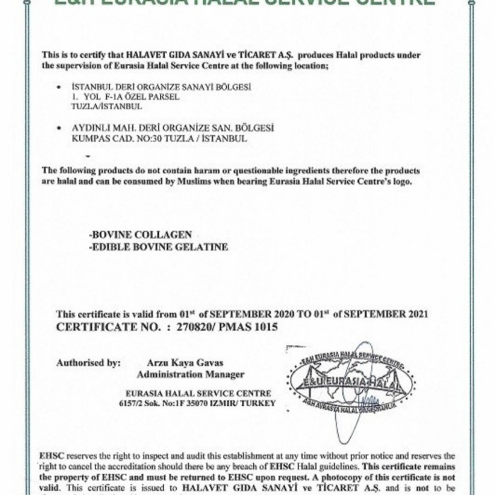 Bubuk Kolagen Bovine Murni / Pure Hydrolyzed Bovine Collagen Peptides