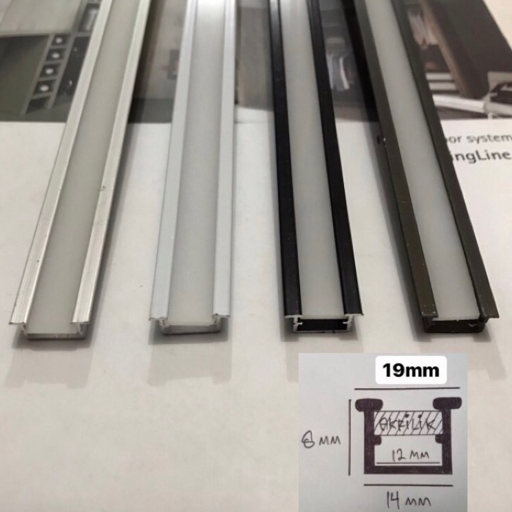 ys List Rel Lis Led Rumah Lampu Led Strip Alumunium Acrylic Cover ❆ ❋
