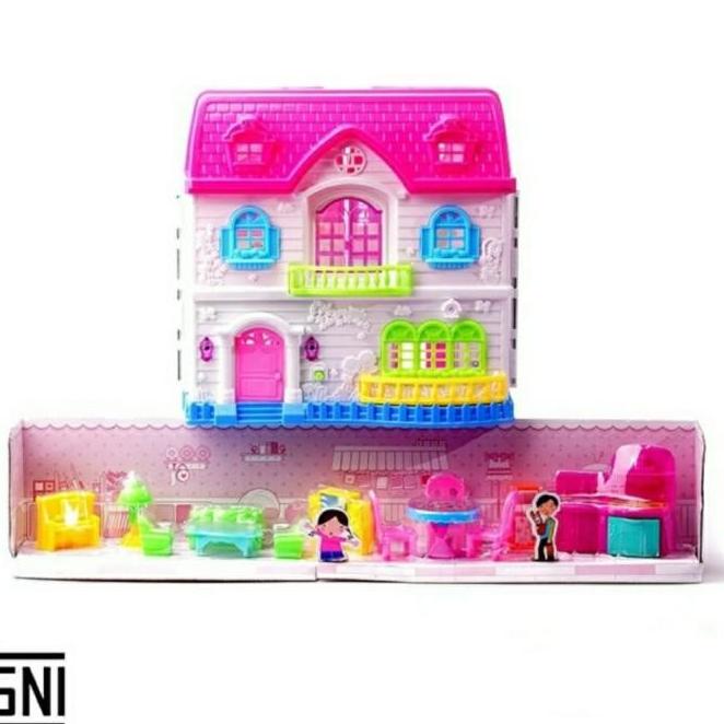 Mainan Rumah Rumahan Boneka Barbie Play Cute House 13232 Non Cod