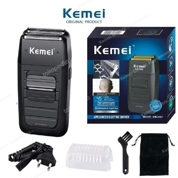 Alat Cukur Rambut Jenggot Kumis Kemei KM-1102 Shaver Kemei Km 1102