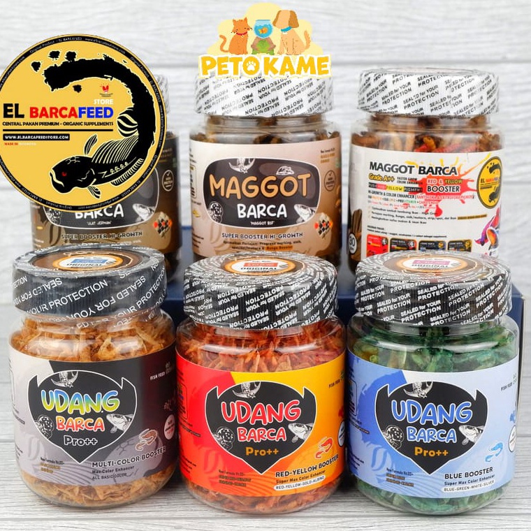 Promo 10.10 El Barca Kemasan Kecil Udang Kering Maggot BSF Cricket Jangkrik ULJER dll | udang pro ma