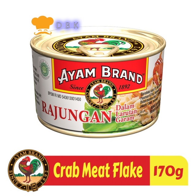

Crab Kaleng Meat Flake Ayam Brand 170Gr
