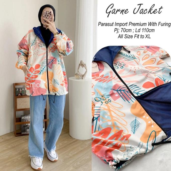 Jaket Parasut Import Wanita Motif