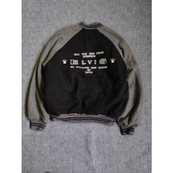 jaket varsity Elvis Presley wool