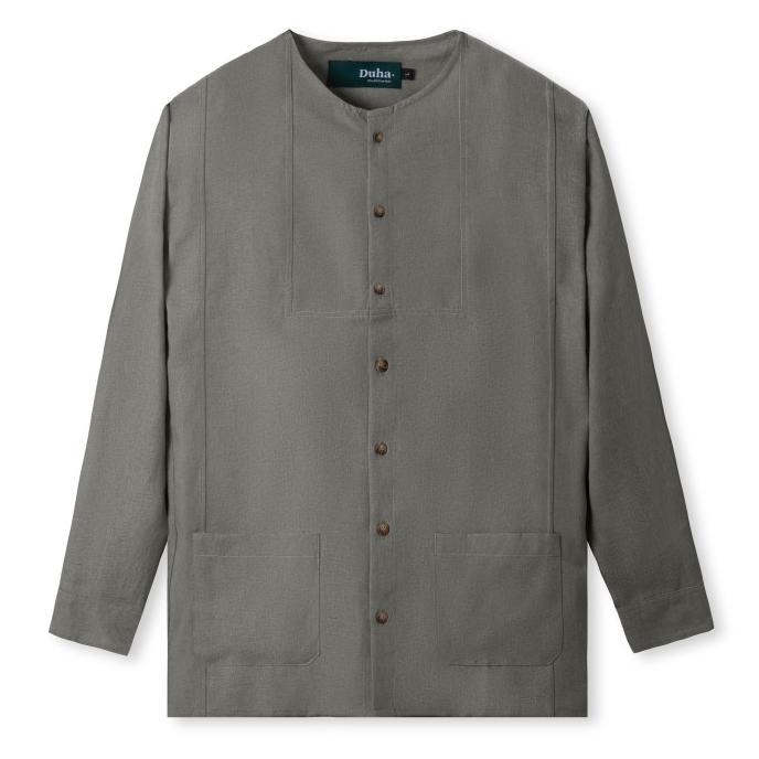 Baju Muslim Duha Muslimwear - Rayyan Shirt - Grey
