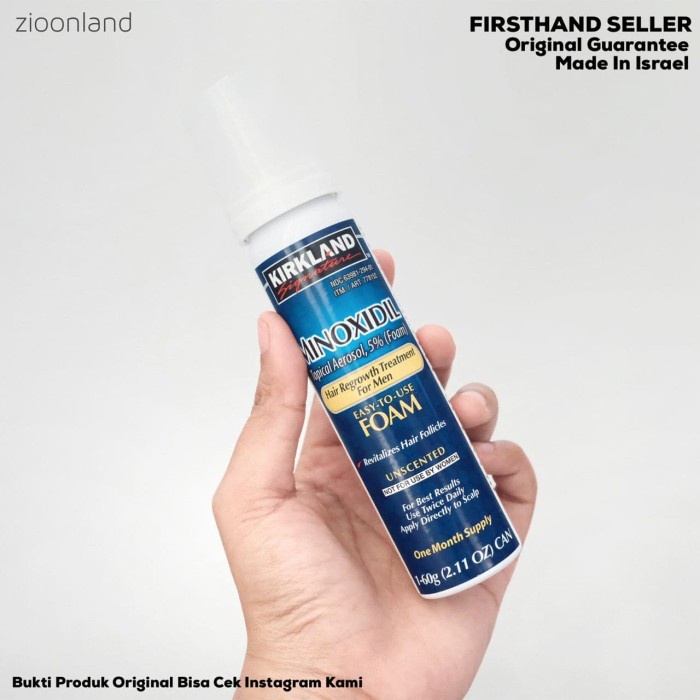 Kirkland Signature Minoxidil 5 % Foam 60Gr Cuci Gudang