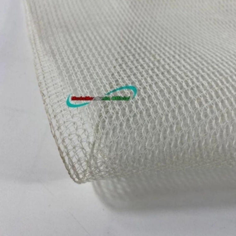 ' fc paranet nylon 85% polos original warna putih lebar 3m ☆ ✡