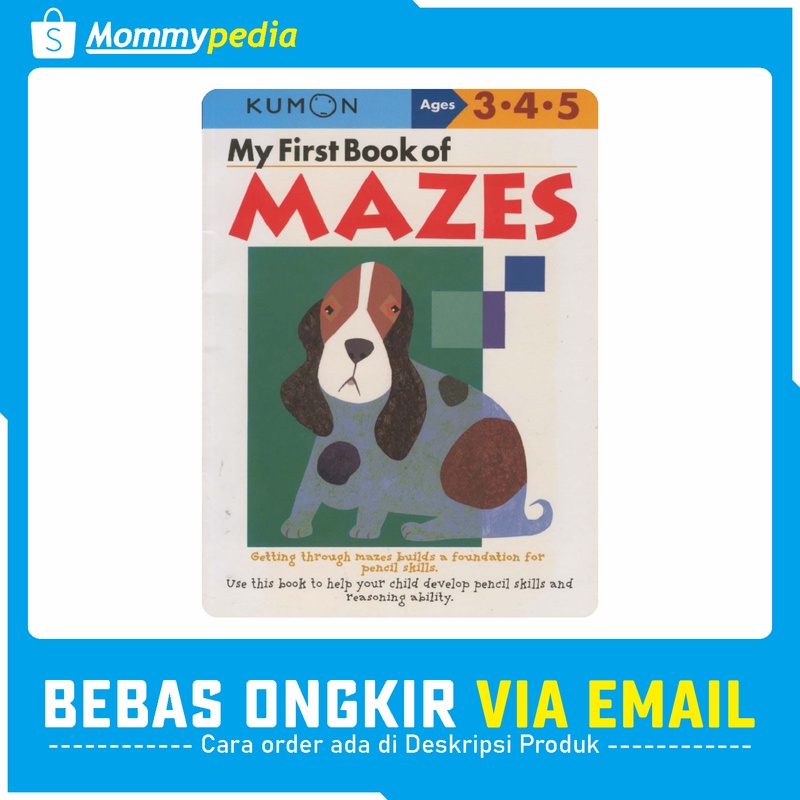 

KUMON Ages 3 4 5 / Umur 3 4 5 Tahun - My First Book of Mazes