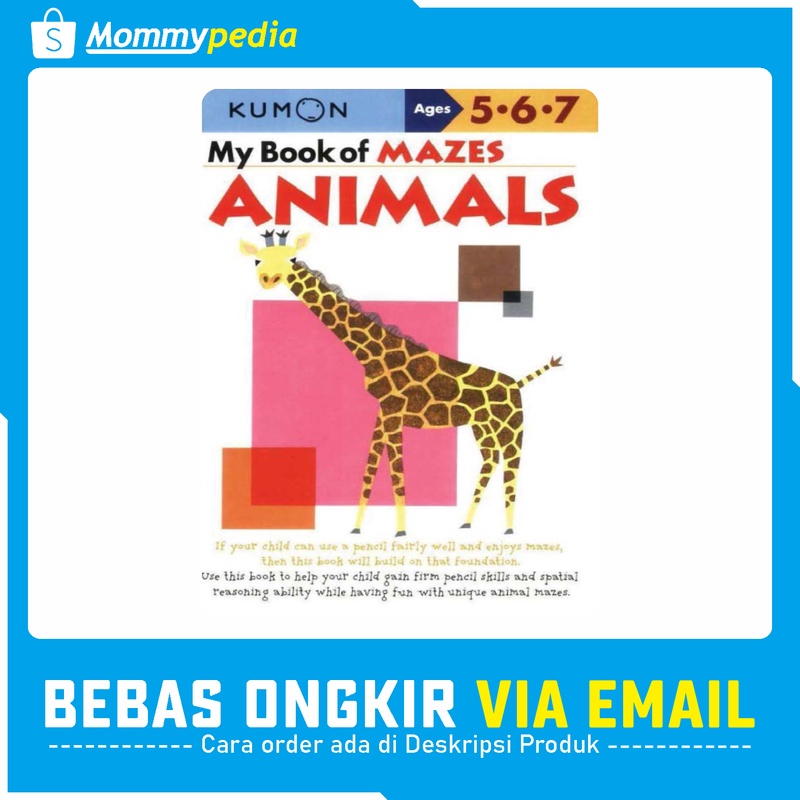 

KUMON Ages 5 6 7 / Umur 5 6 7 Tahun - My Book of Mazes Animals