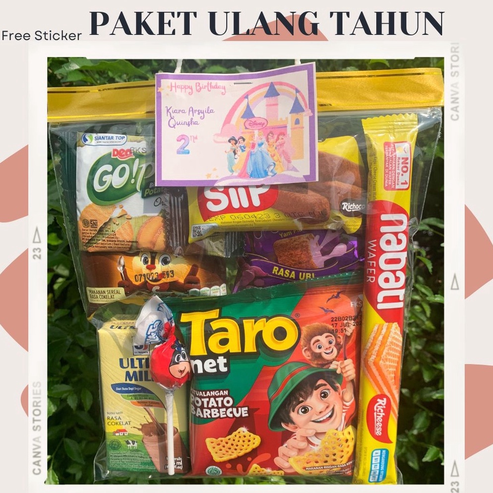 

HXCS2128 Paket Ulang Tahun/Bingkisan Ulang Tahun Anak/Snack Ultah anak/Hampers Ultah Anak