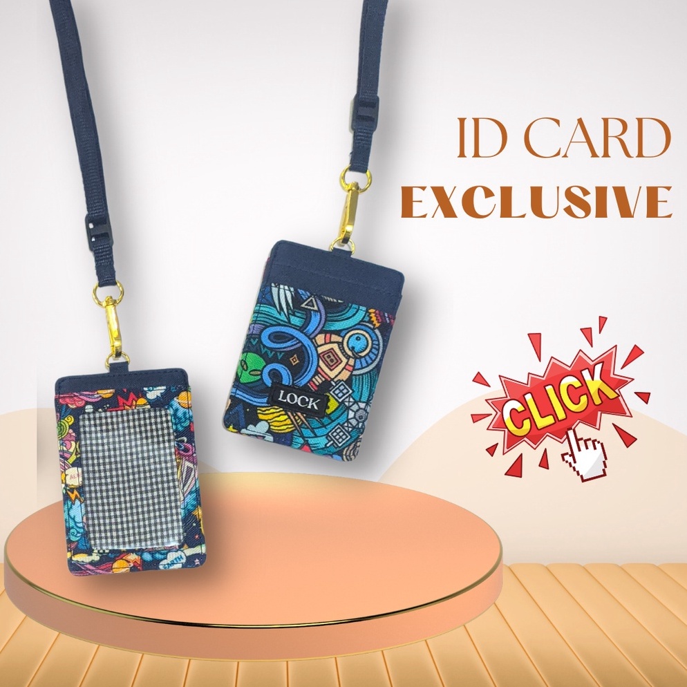 

Gantungan ID Card Kantor Kasual Kalung Name Tag Holder Lanyard Anti Air Pria Wanita LS6 ➠Ready Stock