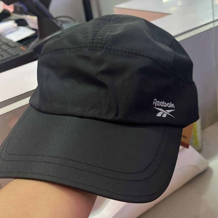 topi Topi Reebok running unisex - Merah(E7Q1) topi pria baseball sobek topi pria baseball original b