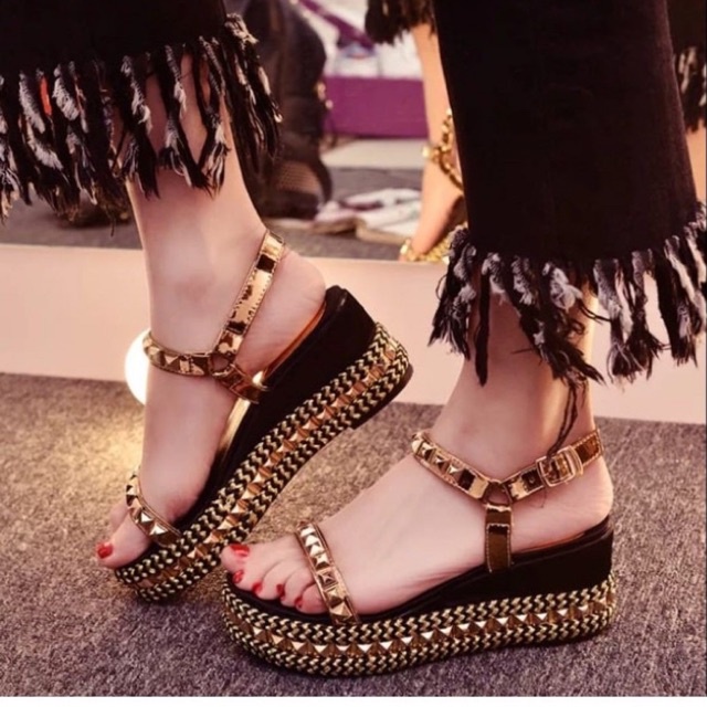 Sandal Wedges Wanita Wedges Import Wedges Emory Sofia Sendal Hak Wanita Hells Wanita Sandal Andin Sa