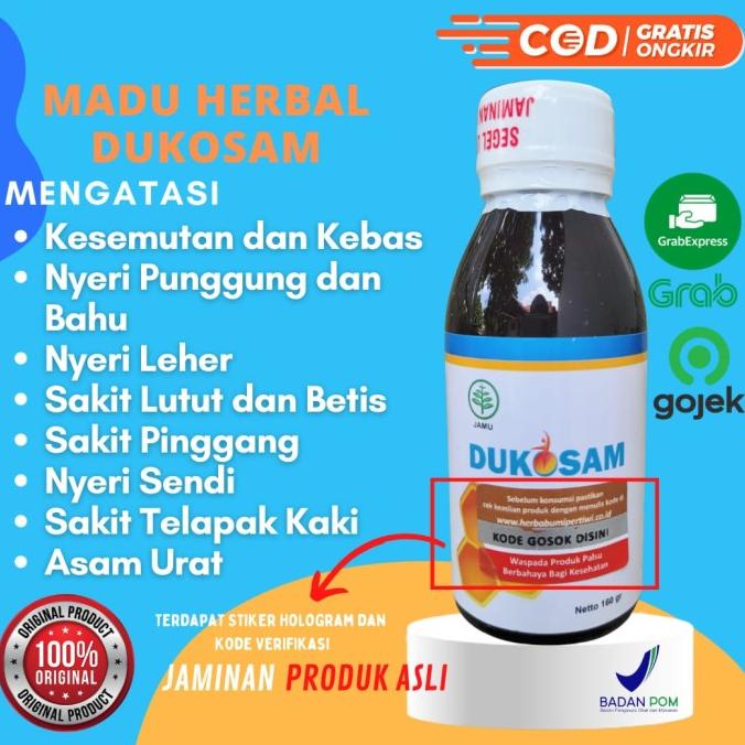 

BISA GOJEK/GRAB MADU DUKOSAM ASLI HERBAL ALAMI SOLUSI KOLESTEROL