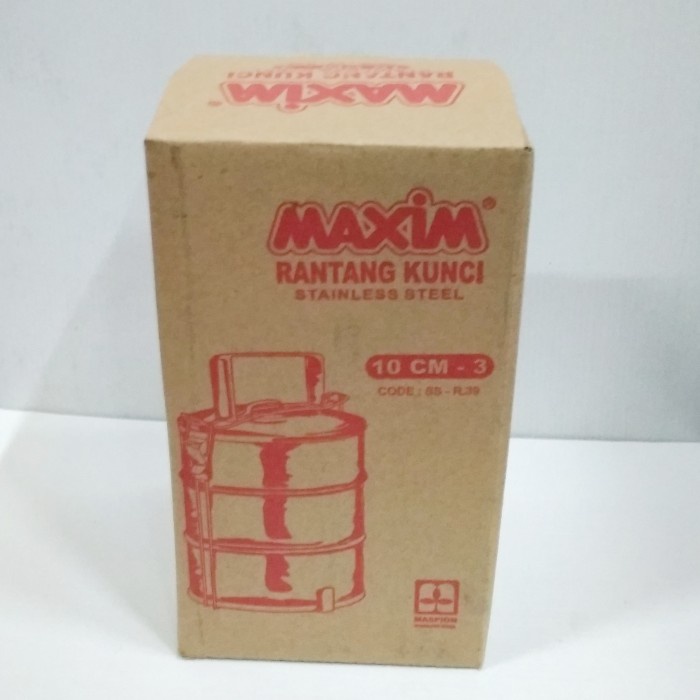 MASPION RANTANG STAINLESS SUSUN 3/RANTANG SUSUN 3 STAINLESS 10CM