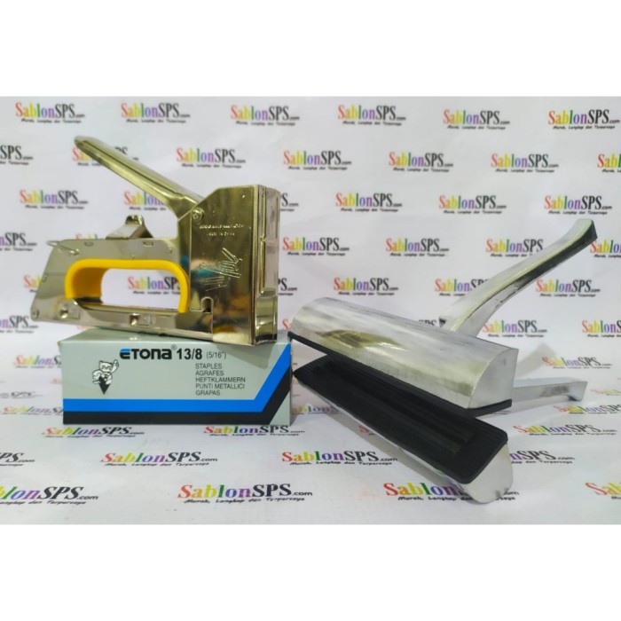 

Bestseller Alat Pasang Kain Screen Sablon Hand Puller Paket Stapler Staples