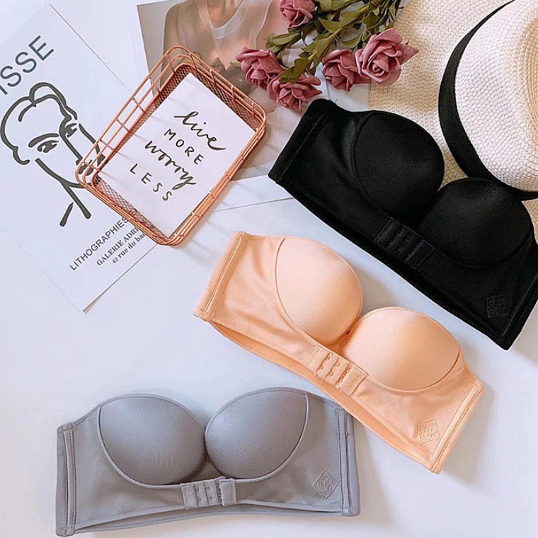 TERBARU FYGALERYJAKARTA BRA529 Bra Tanpa Kawat Pengait Depan Pakaian Dalam Wanita Tanpa Tali Bandeau