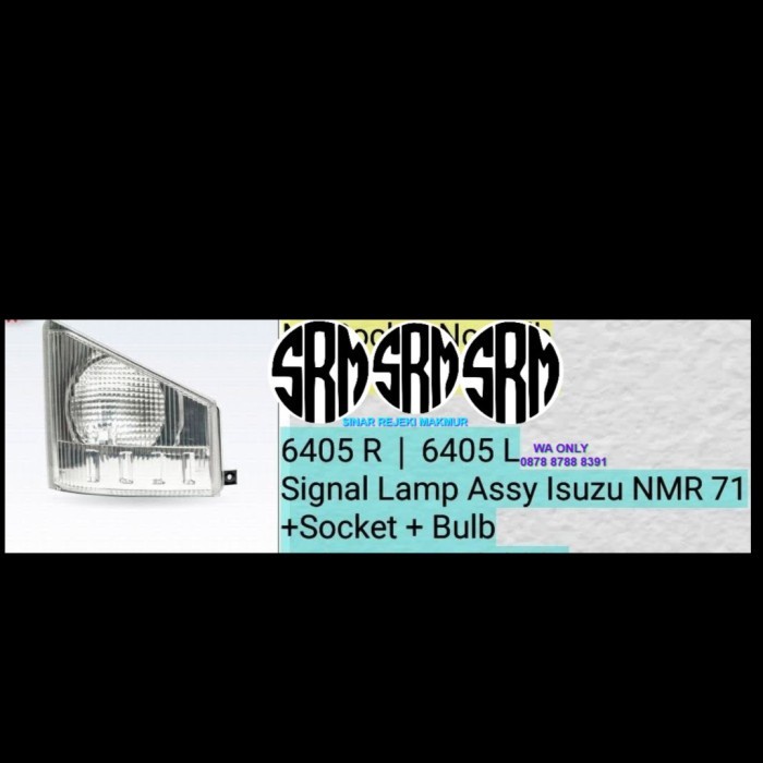 Lampu Sen Sein Depan Socket + Bulb Isuzu Giga Nmr71 Elf 210Ps 285Ps Kode My 073