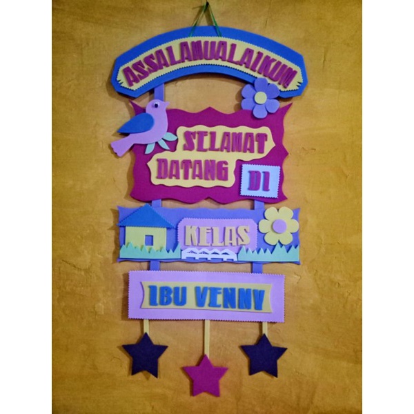 HIASAN PINTU KELAS TK PAUD SD