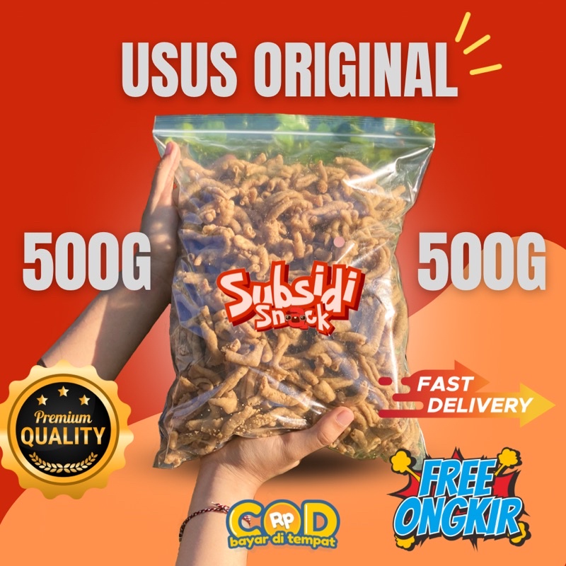 

KRIPIK USUS KRISPI ORIGINAL 500G PREMIUM VIRAALLL!!!