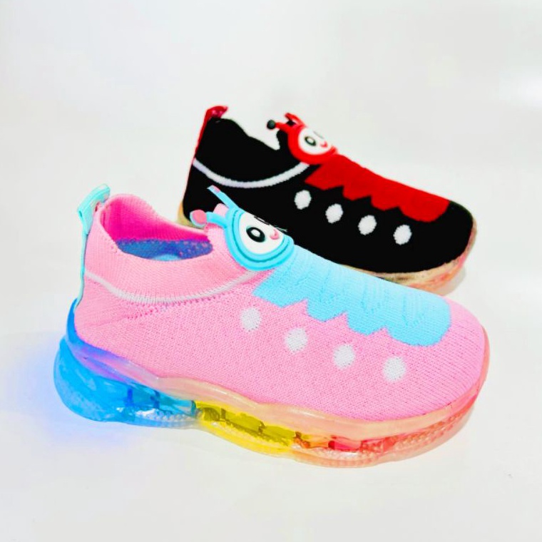 Real produkZ5l5K Svekes Sepatu Anak Cute Kartun Lampu Sepatu Led