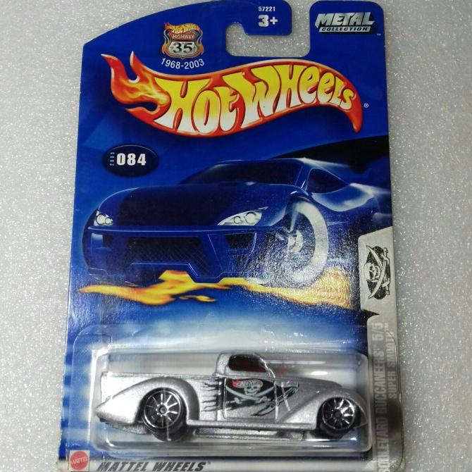 HOT WHEELS SUPER SMOOTH. CARD BBOULEVARD BUCCANERS SERIES 2002.SILVER.